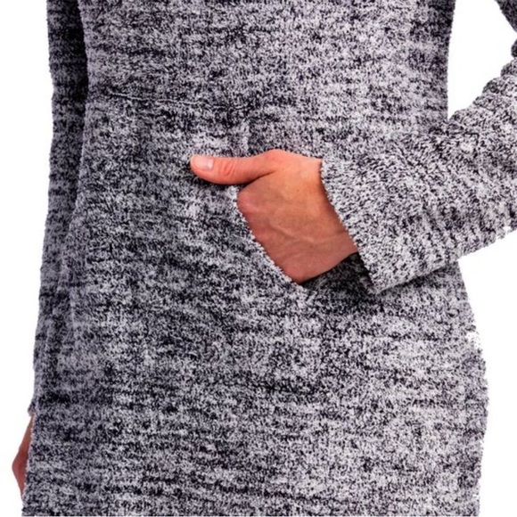 Softies Marshmallow Hooded Lounger in Heather Black Size Small/Medium - Picture 5 of 16